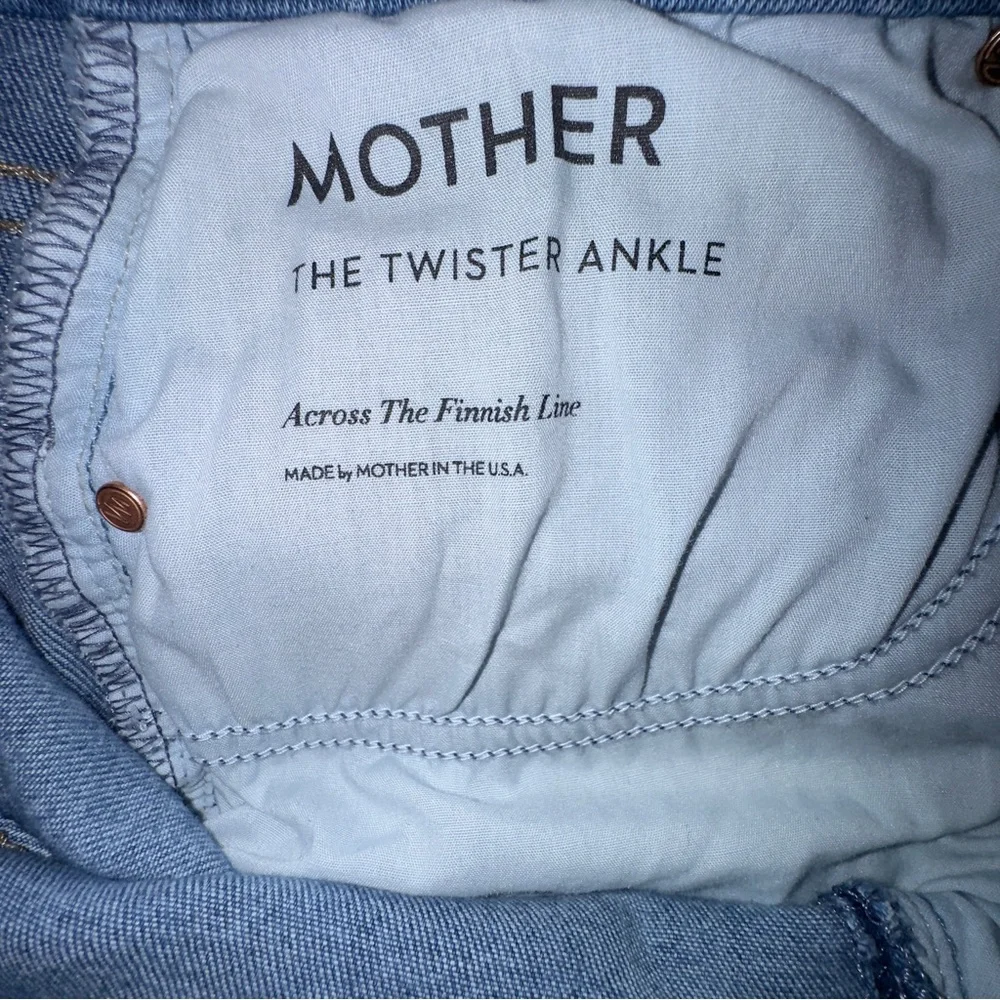 MOTHER The Twister Ankle Flare Jeans Across the Finish Line Size 32. Rise 10.5” - Picture 10 of 12